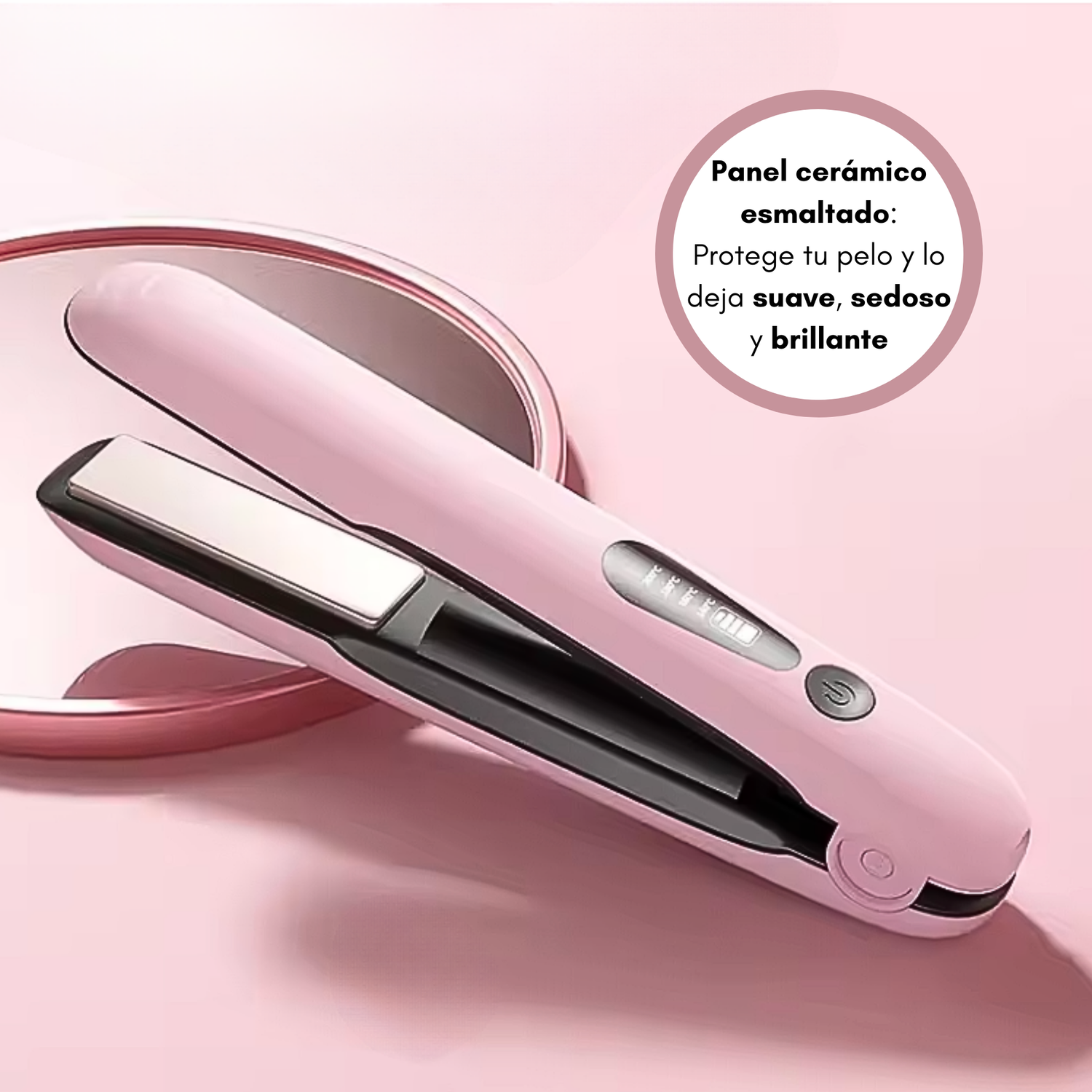 Plancha de pelo portátil